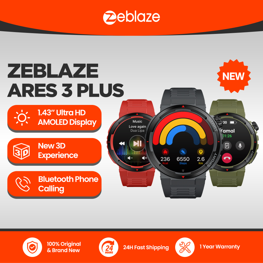 Smartwatch X - ใหม่ Zeblaze Ares 3 Plus 1.43