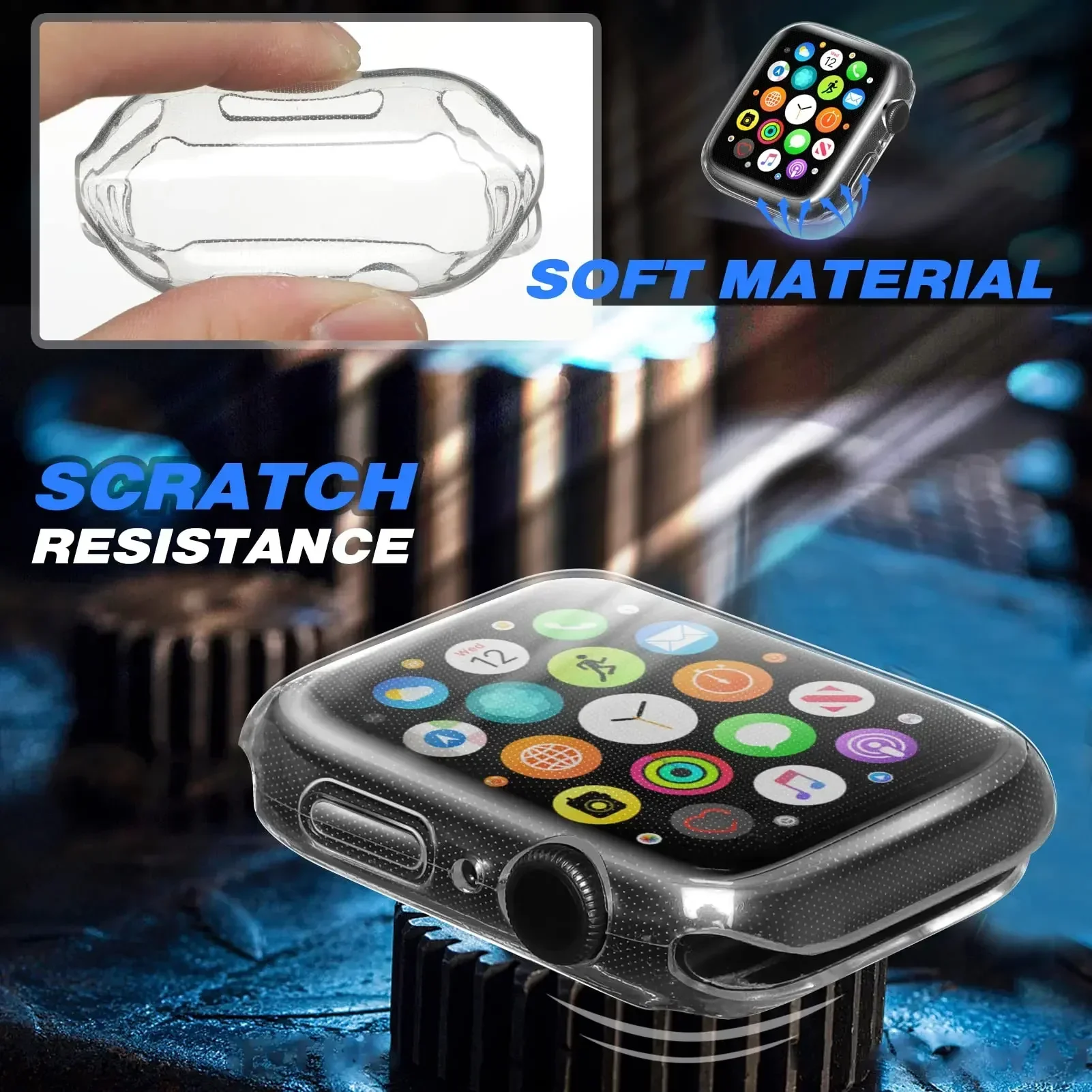 สําหรับ Apple Watch Case 44 มม - Smartwatch Watch Accessories For Women บทวิจารณ์และราคา