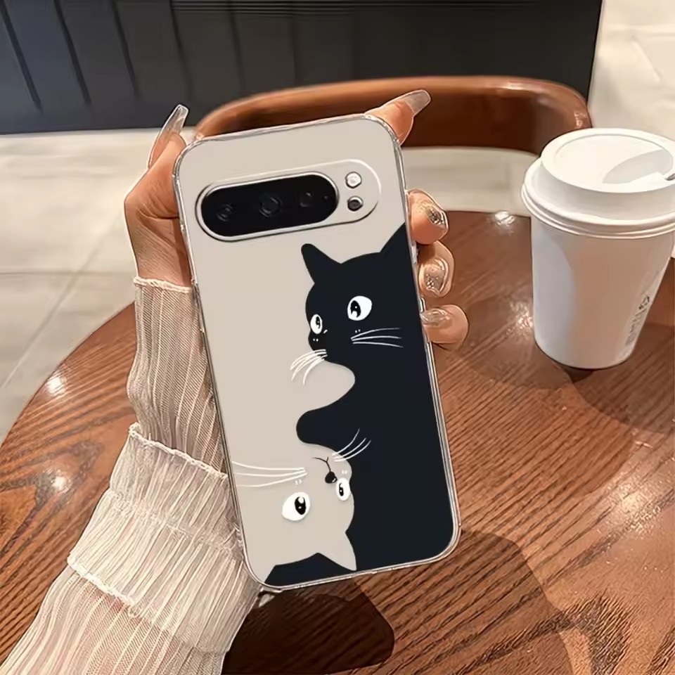 เคสใสลายการ์ตูนแมวดำสุดน่ารักส - Google Pixel 9 บทวิจารณ์และราคา
