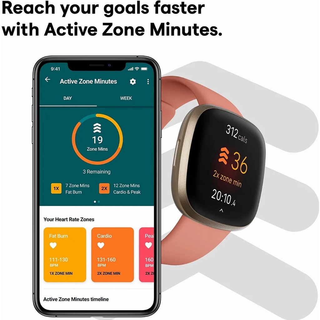 ฟิตบิท เวอร์ซา 3 สมาร์ทวอทช์เพ - Smartwatch X บทวิจารณ์และราคา